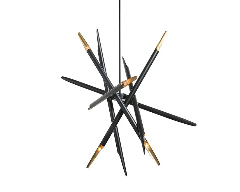 Sunpan Serwin Chandelier Black 107931