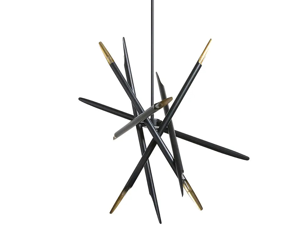 Sunpan Serwin Chandelier Black 107931