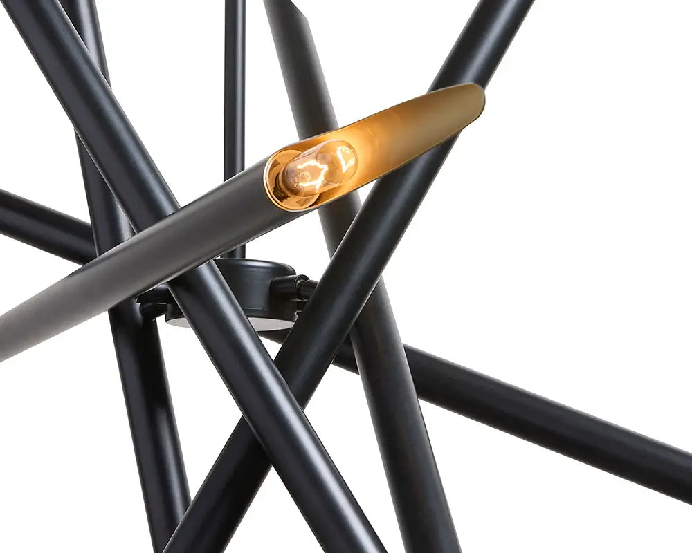 Sunpan Serwin Chandelier Black 107931