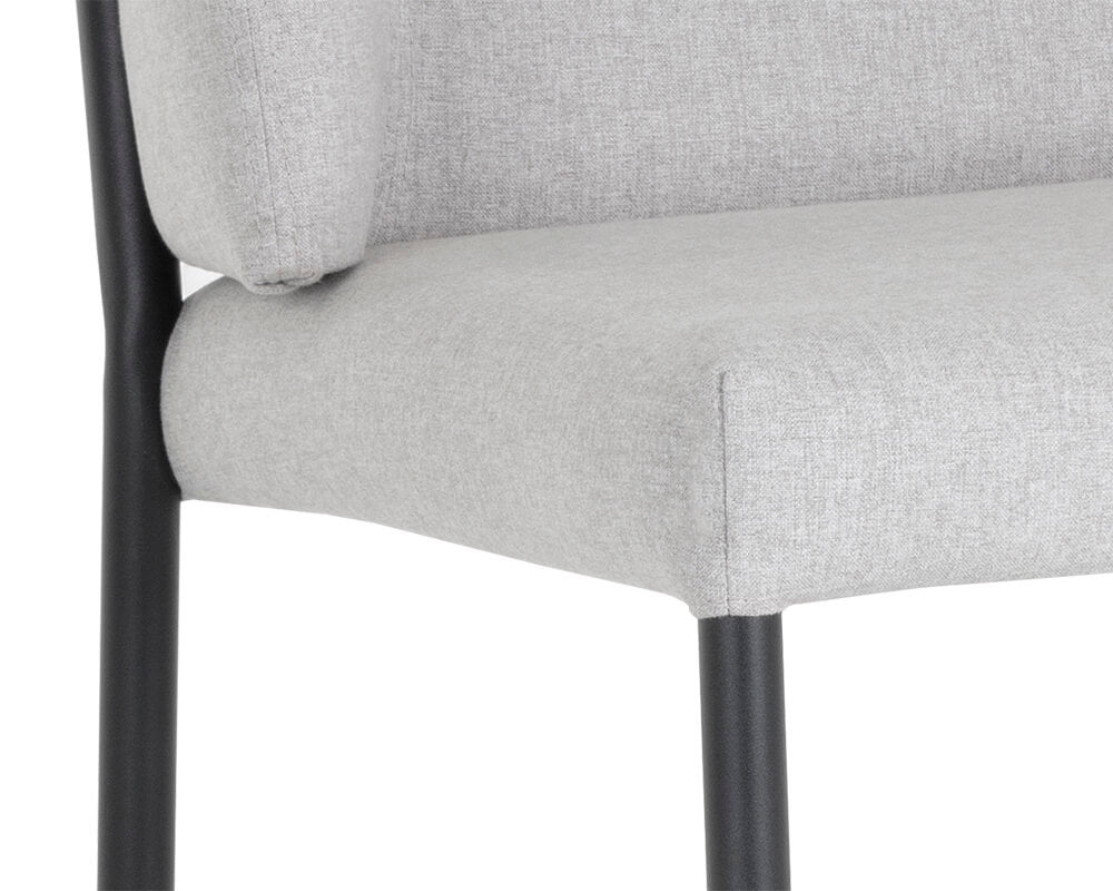 SUNPAN Pearce Counter Stool - Light Grey / Bravo Cognac SET OF TWO 107962
