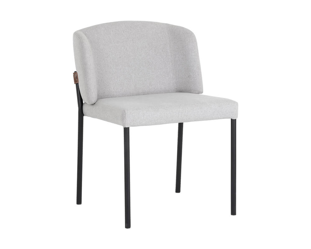 SUNPAN Pearce Dining Chair - Light Grey / Bravo Cognac SET OF TWO 107965