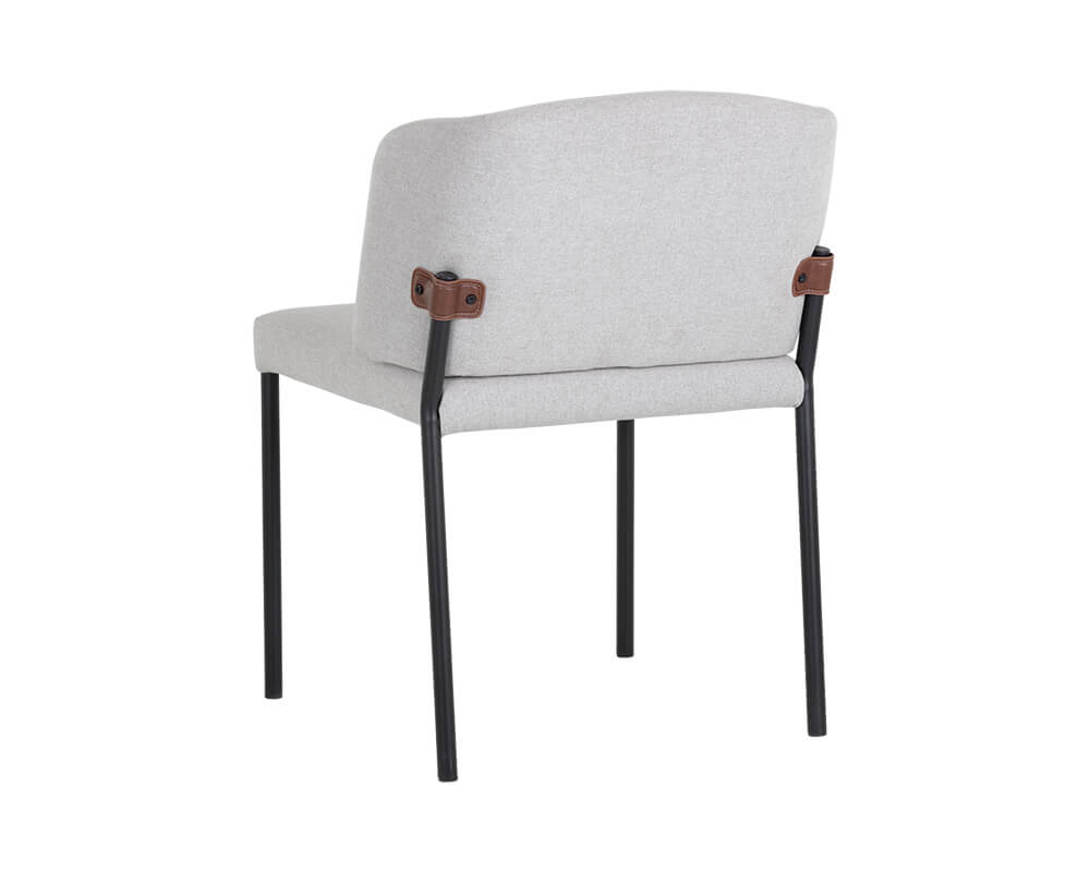 SUNPAN Pearce Dining Chair - Light Grey / Bravo Cognac SET OF TWO 107965