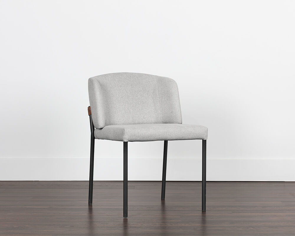 SUNPAN Pearce Dining Chair - Light Grey / Bravo Cognac SET OF TWO 107965