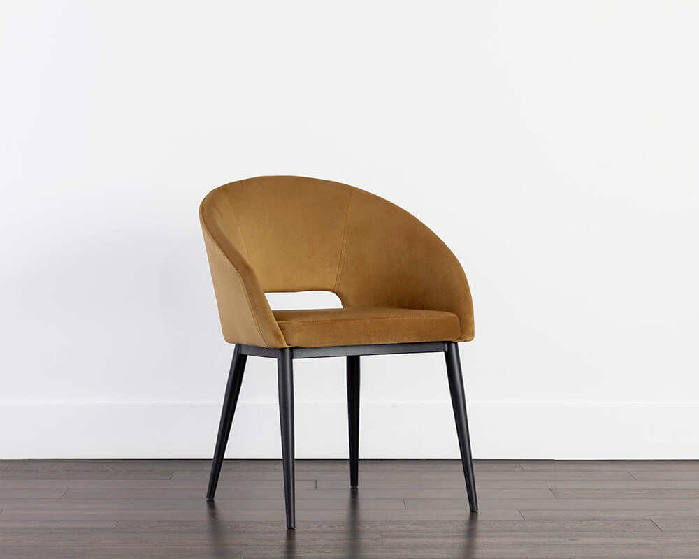 SUNPAN Thatcher Dining Armchair - Black - Gold Sky 107978