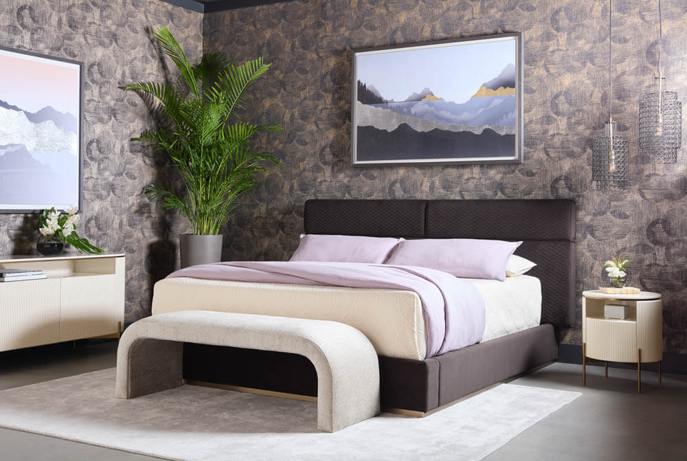 SUNPAN Beckham Bed Queen - Abbington Charred Brown 108481