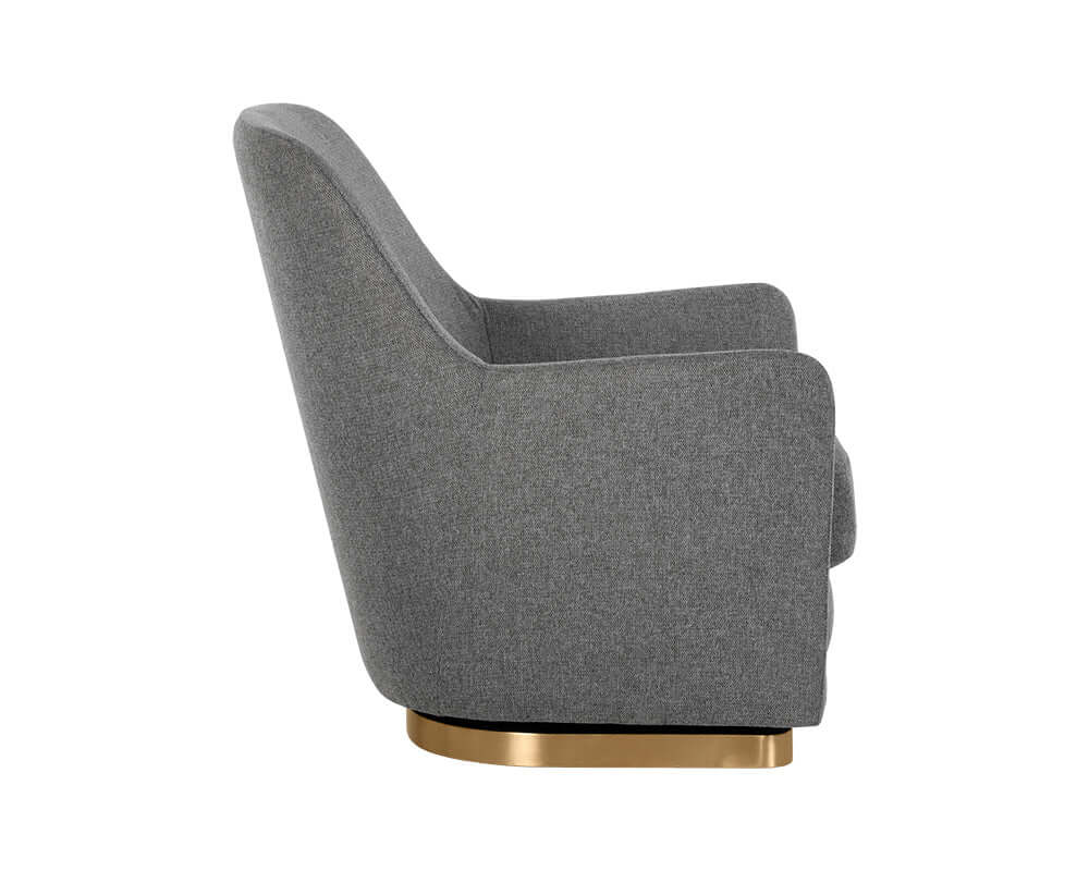 Sunpan Marcela Swivel Lounge Chair Koala Grey 108046