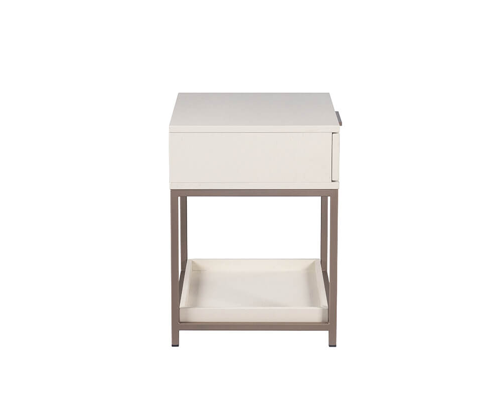SUNPAN Rebel Nightstand - Champagne Gold - Cream 108078