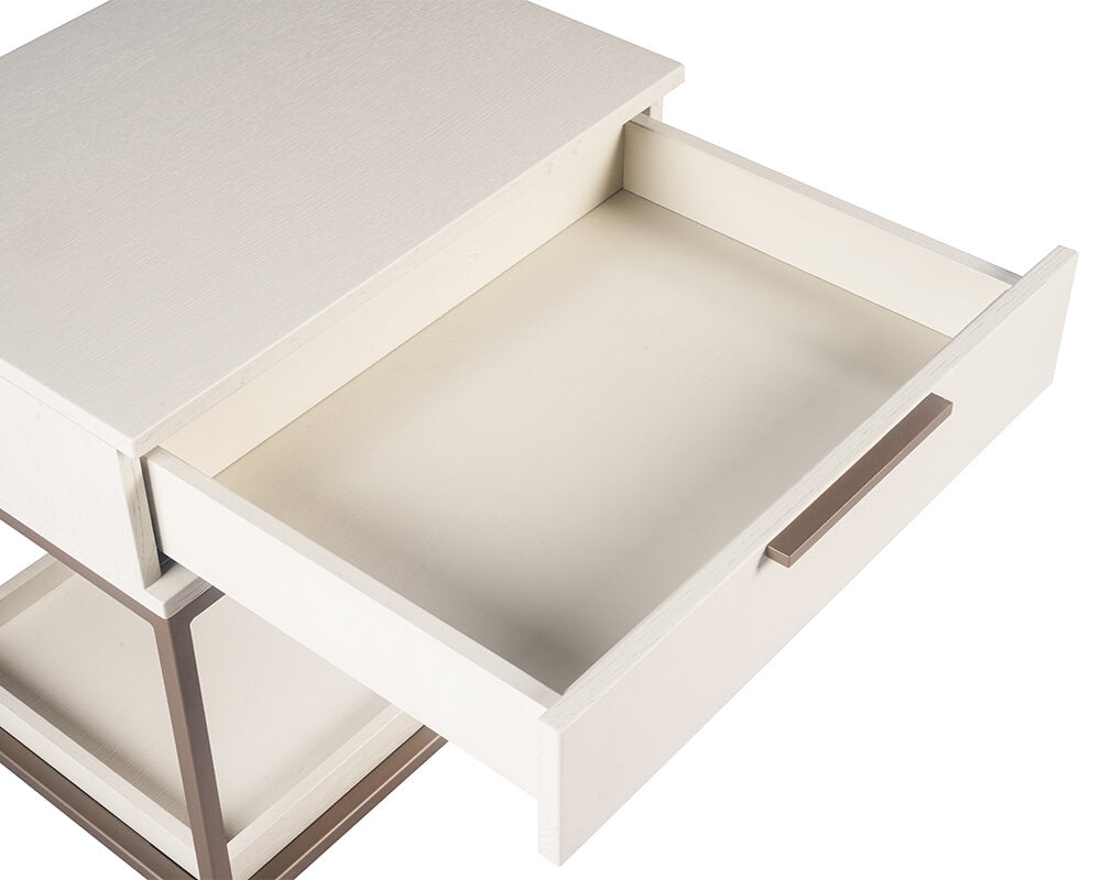 SUNPAN Rebel Nightstand - Champagne Gold - Cream 108078
