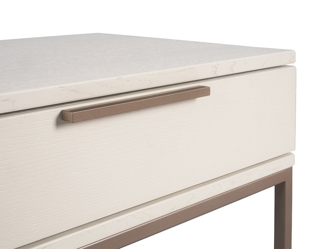 SUNPAN Rebel Nightstand - Champagne Gold - Cream 108078