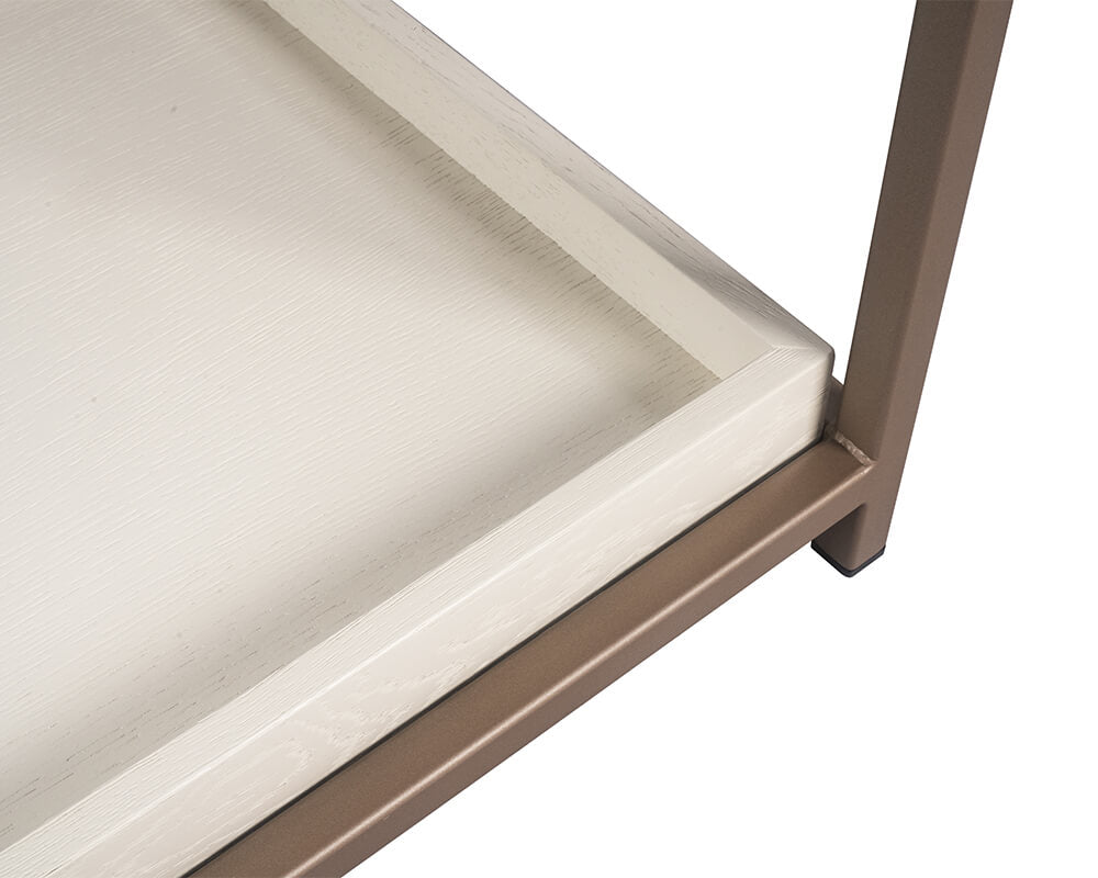 SUNPAN Rebel Nightstand - Champagne Gold - Cream 108078