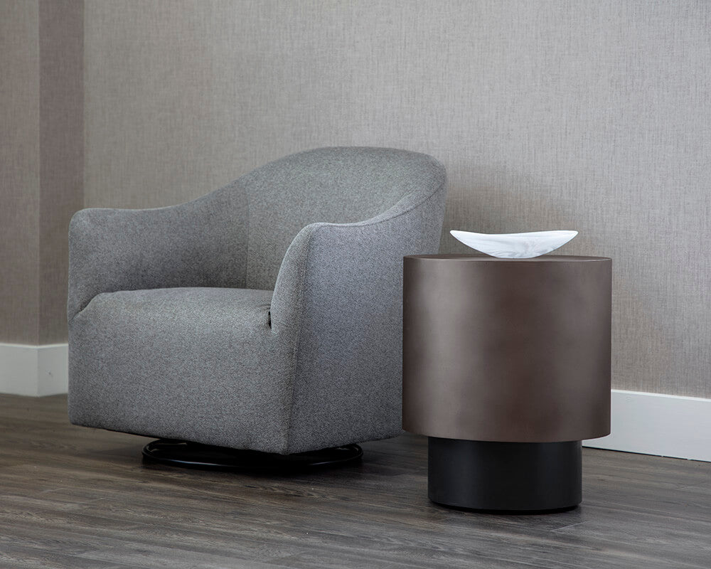 SUNPAN Bernaby End Table - Gunmetal 108102
