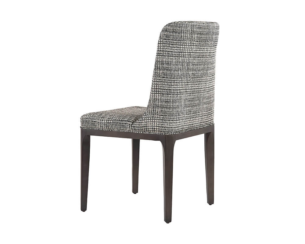 SUNPAN Elisa Dining Chair - Grey Oak - Naya Check Black 108128