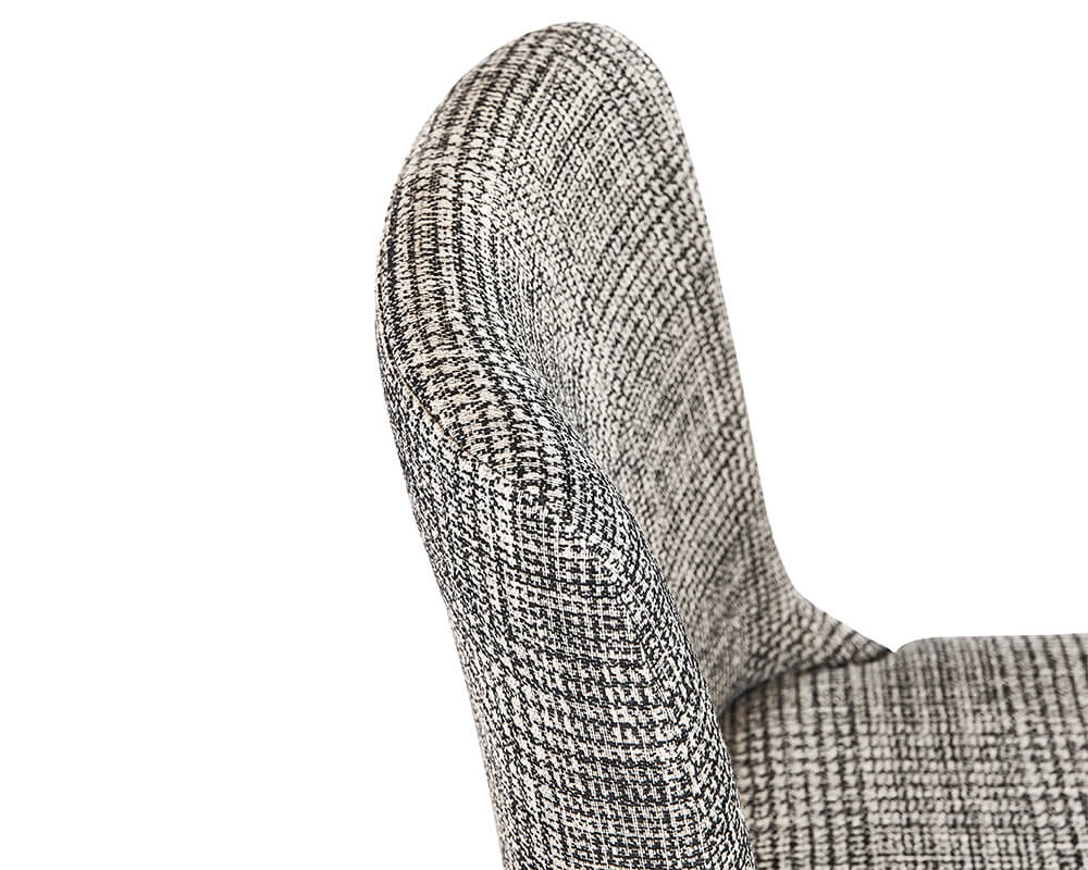 SUNPAN Elisa Dining Chair - Grey Oak - Naya Check Black 108128
