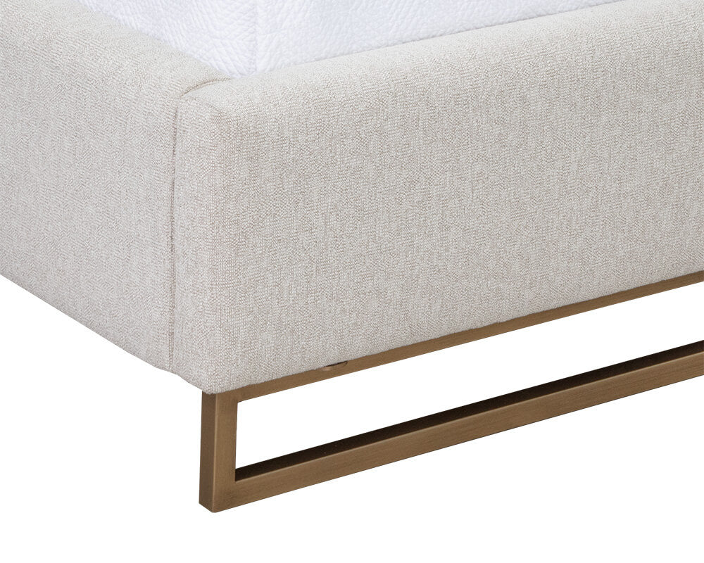 SUNPAN Nevin Bed  King - Dove Cream 108149