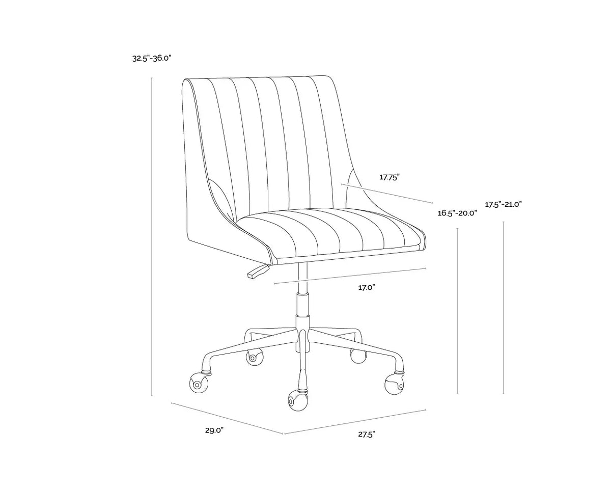SUNPAN  HALDEN OFFICE CHAIR - BRAVO ADMIRAL 112255