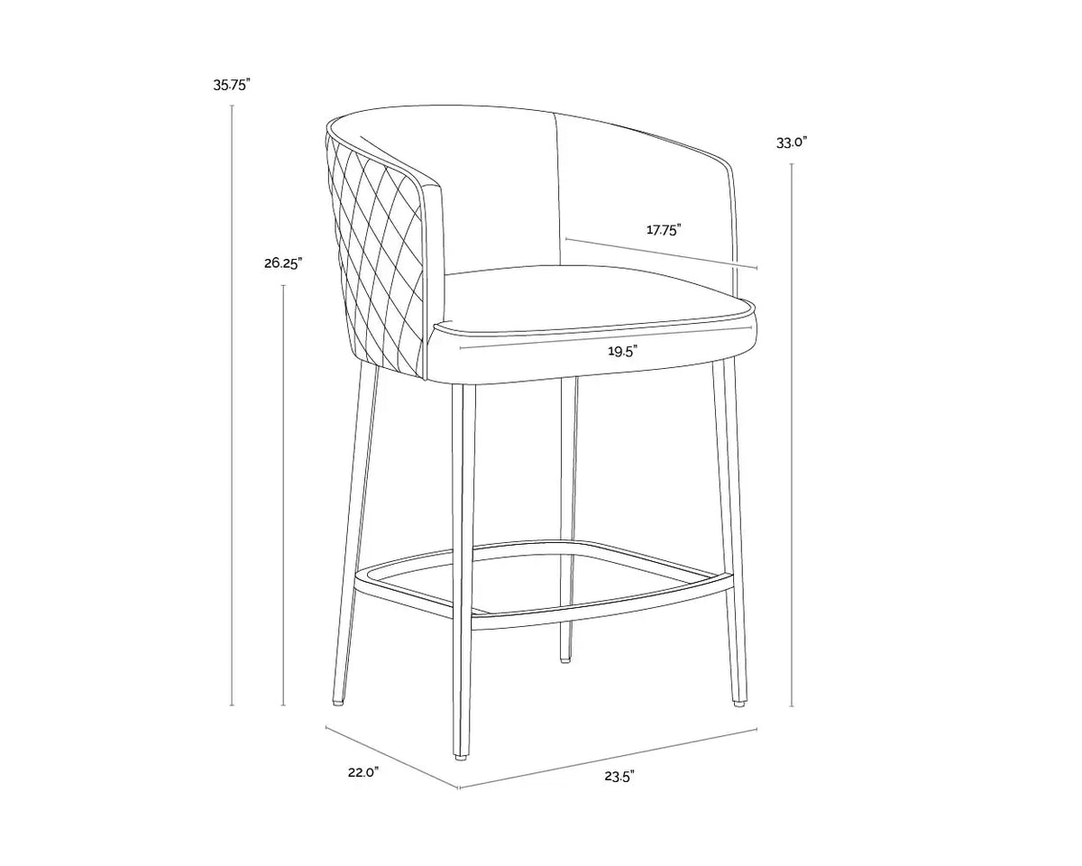 SUNPAN Cornella Counter Stool Danny Iceberg 109864
