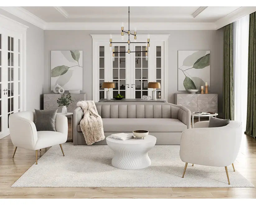 Sunpan Birrit Sofa Alaska Greige 108460