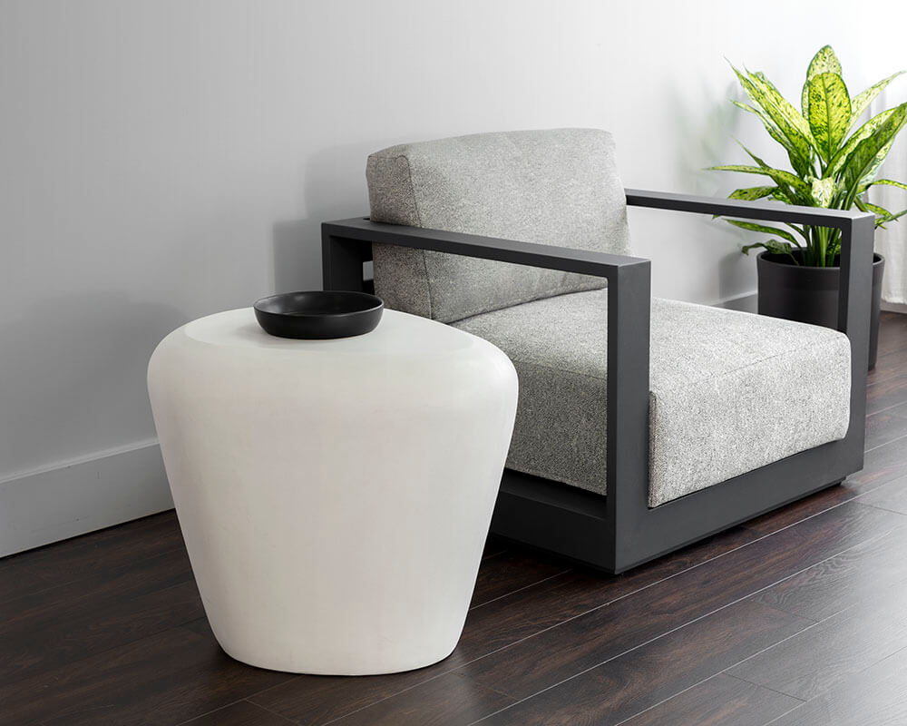 SUNPAN Corvo End Table - White 108490