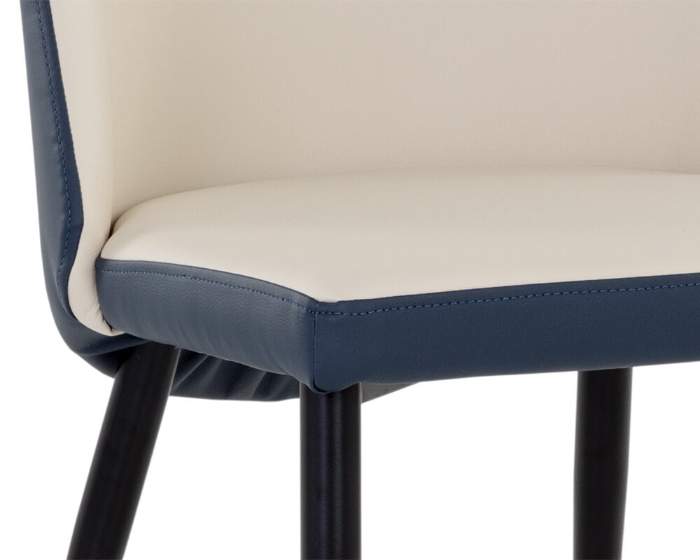 SUNPAN Kline Dining Chair Dillon Cream / Dillon Thunder 108545