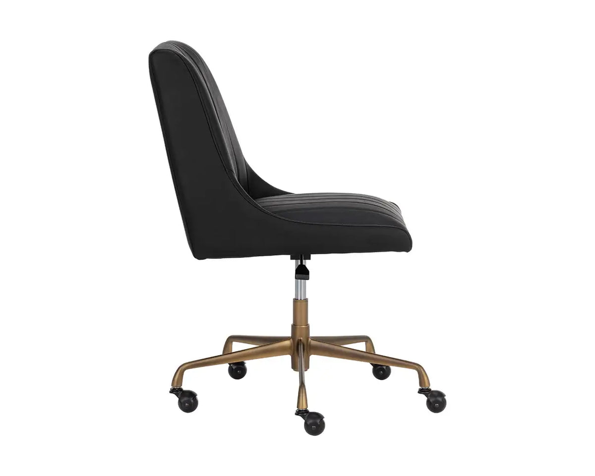 SUNPAN  HALDEN OFFICE CHAIR - VINTAGE BLACK 108729