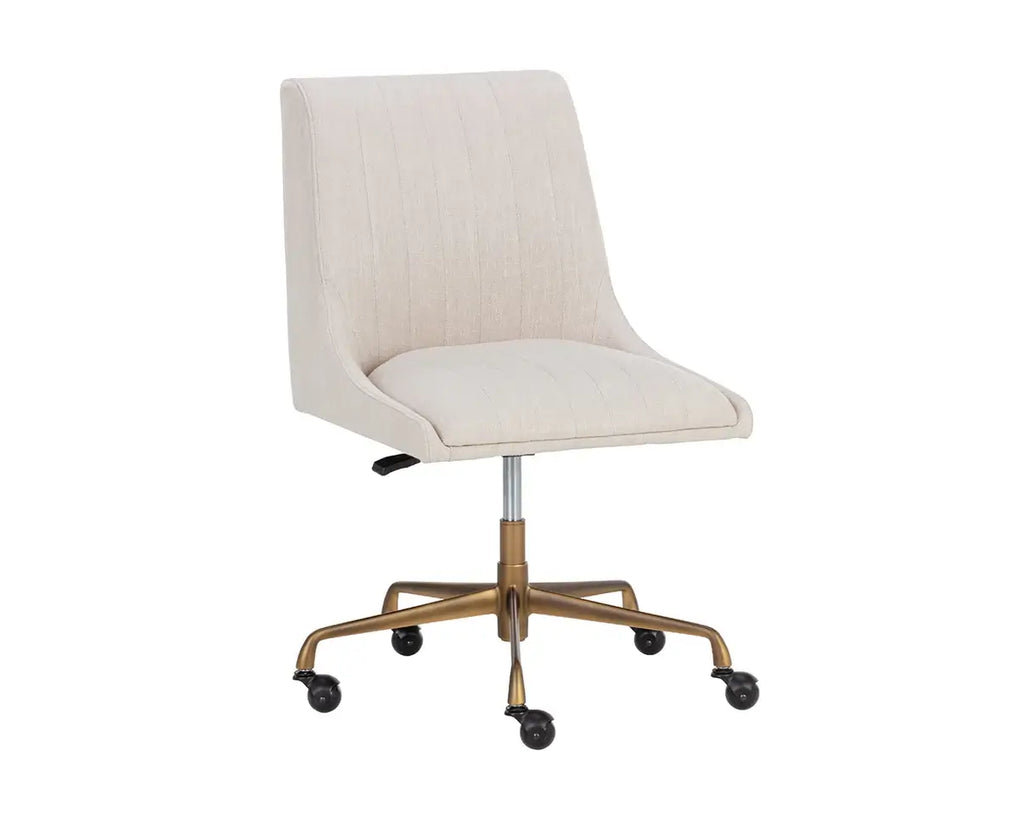 SUNPAN  HALDEN OFFICE CHAIR - BEIGE LINEN 108730