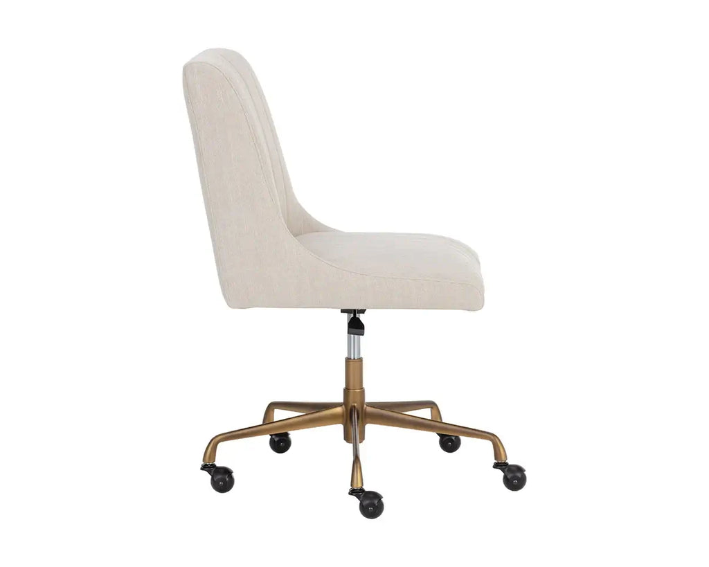 SUNPAN  HALDEN OFFICE CHAIR - BEIGE LINEN 108730