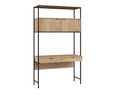 SUNPAN Ambrose Modular Wall Desk Rustic Oak Black 108795