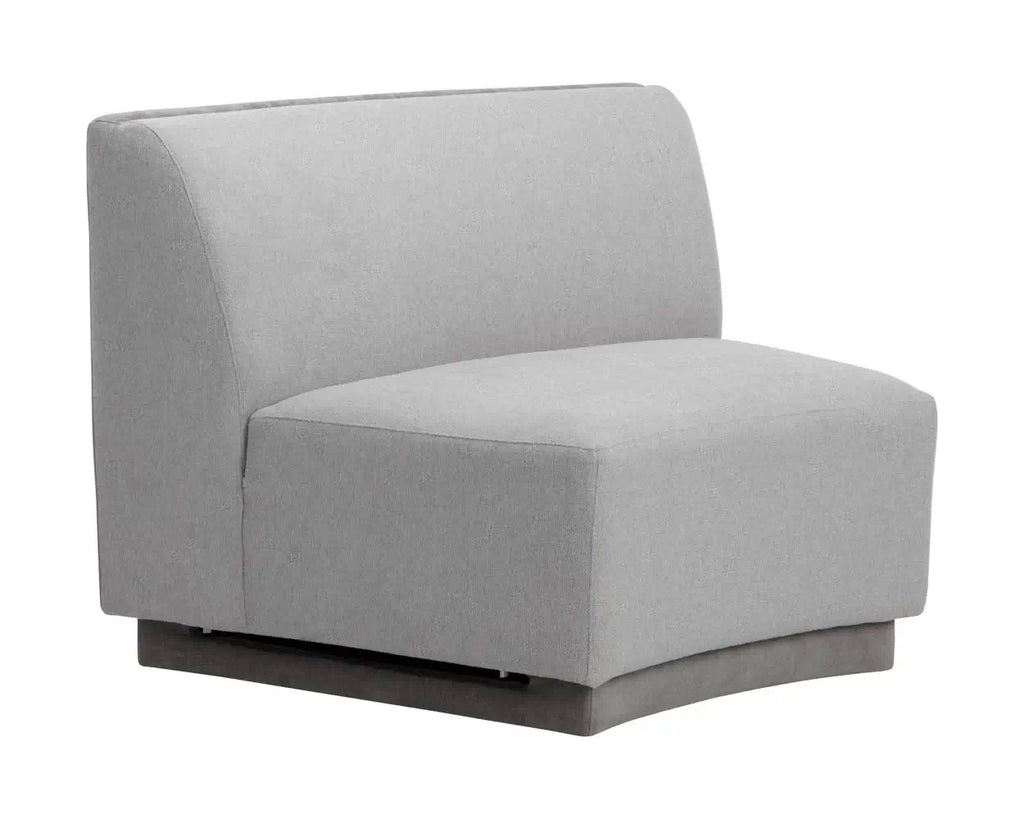 Sunpan Jaclyn Modular - Armless Chair Grey 108802