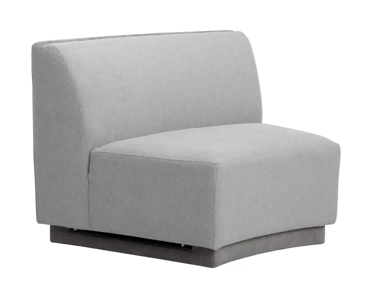 Sunpan Jaclyn Modular - Armless Chair Grey 108802