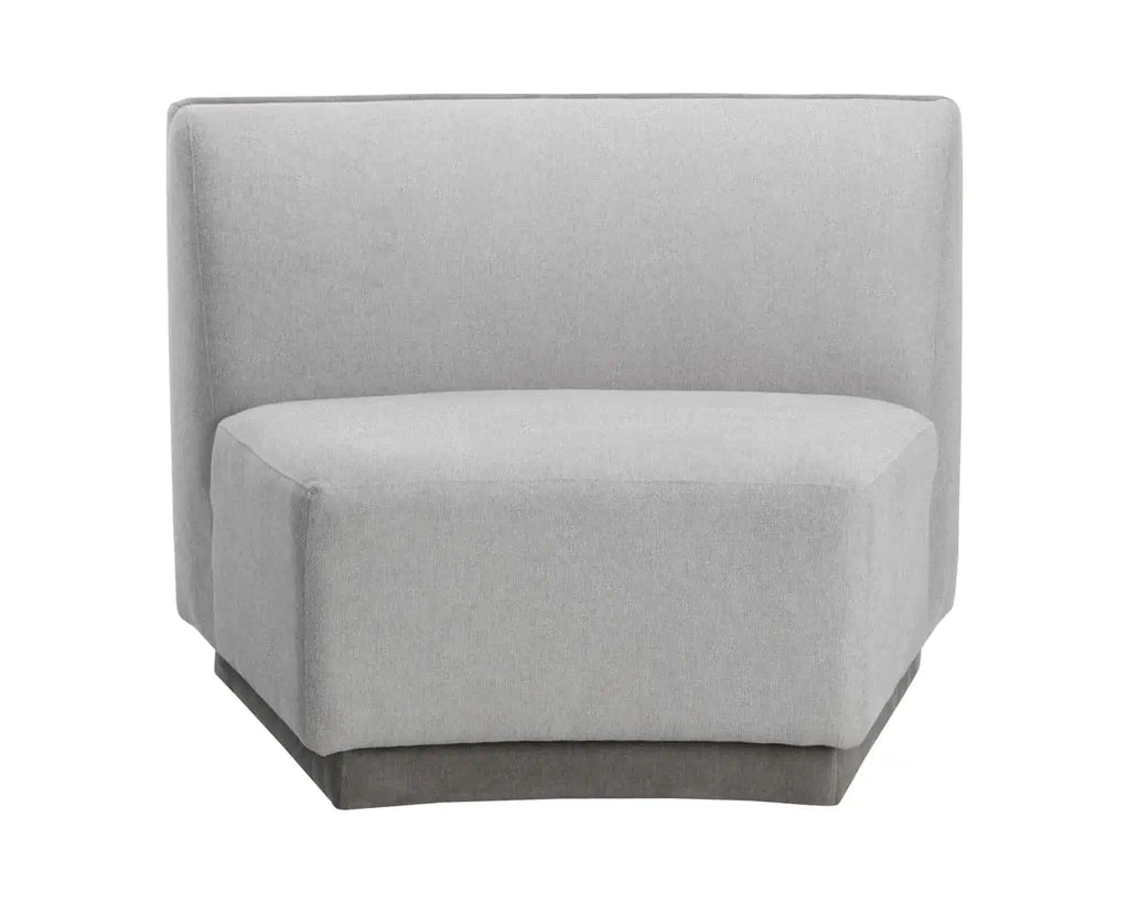 Sunpan Jaclyn Modular - Armless Chair Grey 108802
