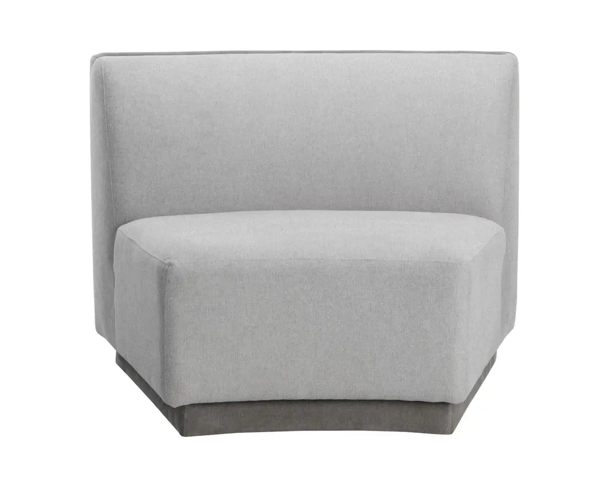 Sunpan Jaclyn Modular - Armless Chair Grey 108802