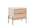 SUNPAN Avida Nightstand Champagne Gold - Cream/natural 108806