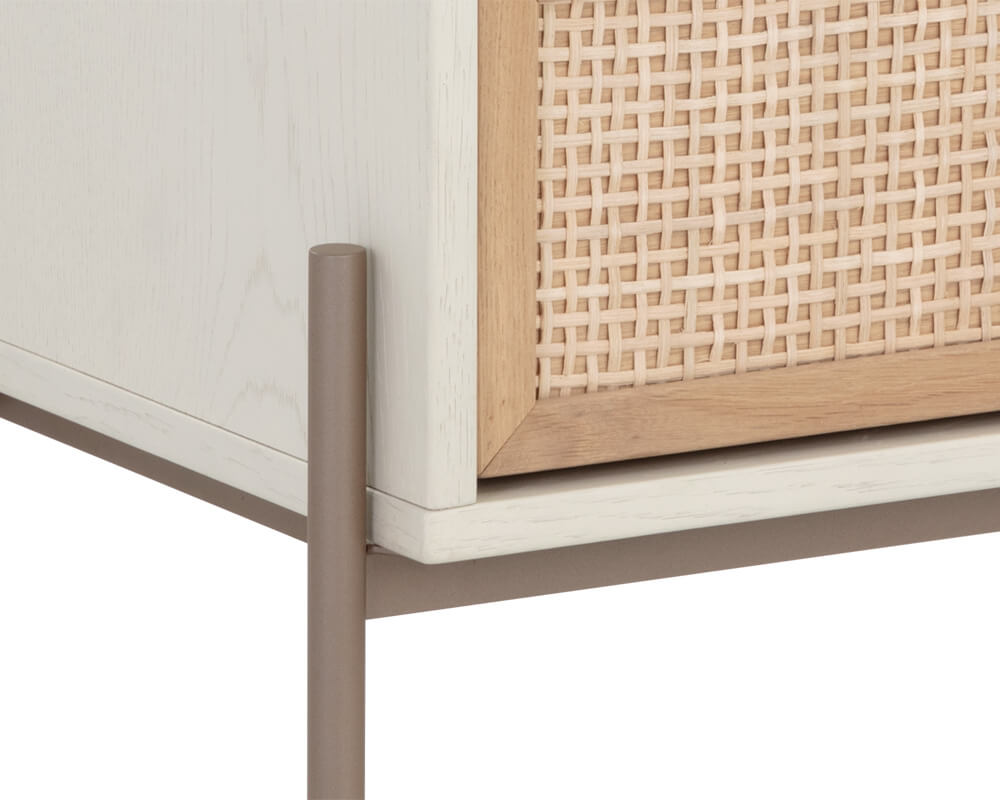 SUNPAN Avida Nightstand Champagne Gold - Cream/natural 108806