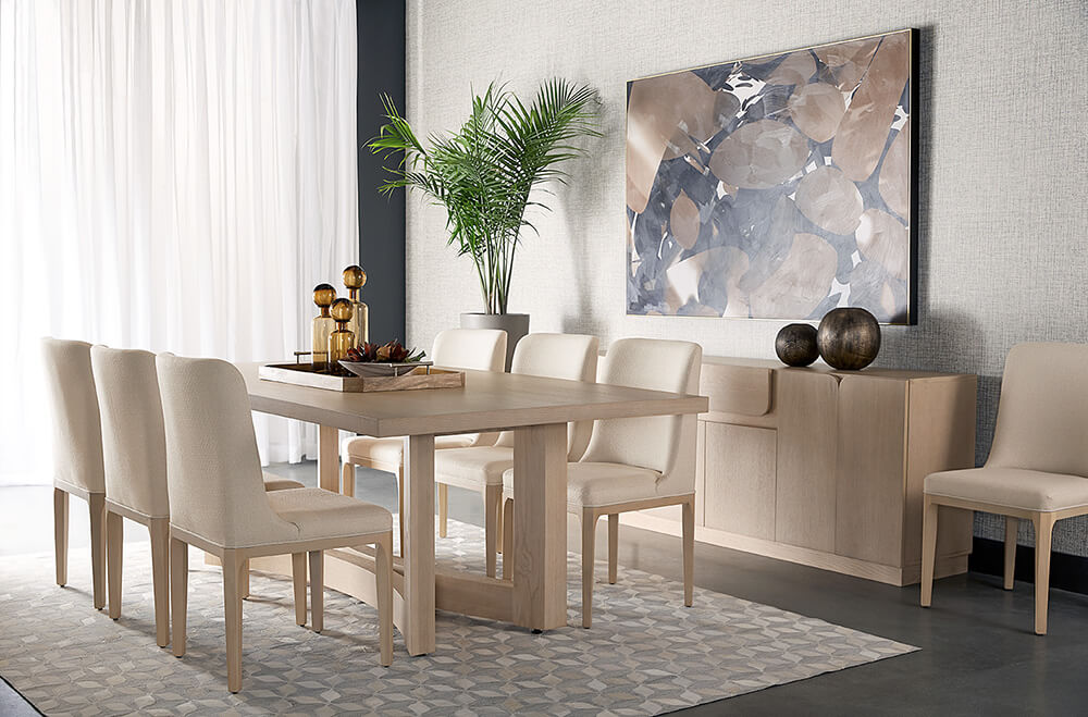 SUNPAN Elisa Dining Chair - Light Oak - Mainz Cream 108824