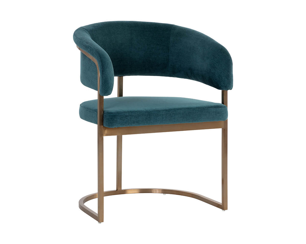 SUNPAN Marris Dining Armchair - Gold - Danny Teal 109049