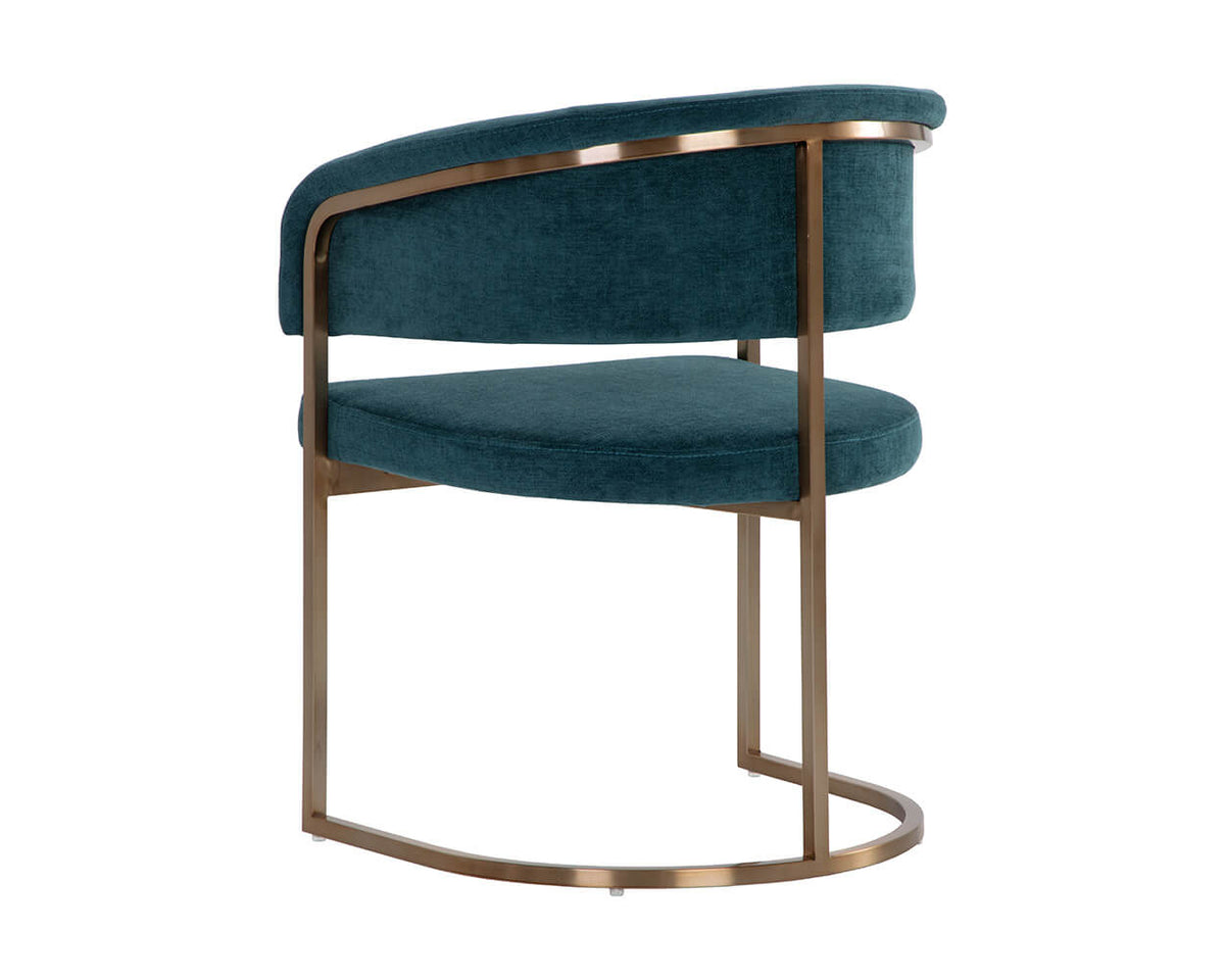 SUNPAN Marris Dining Armchair - Gold - Danny Teal 109049