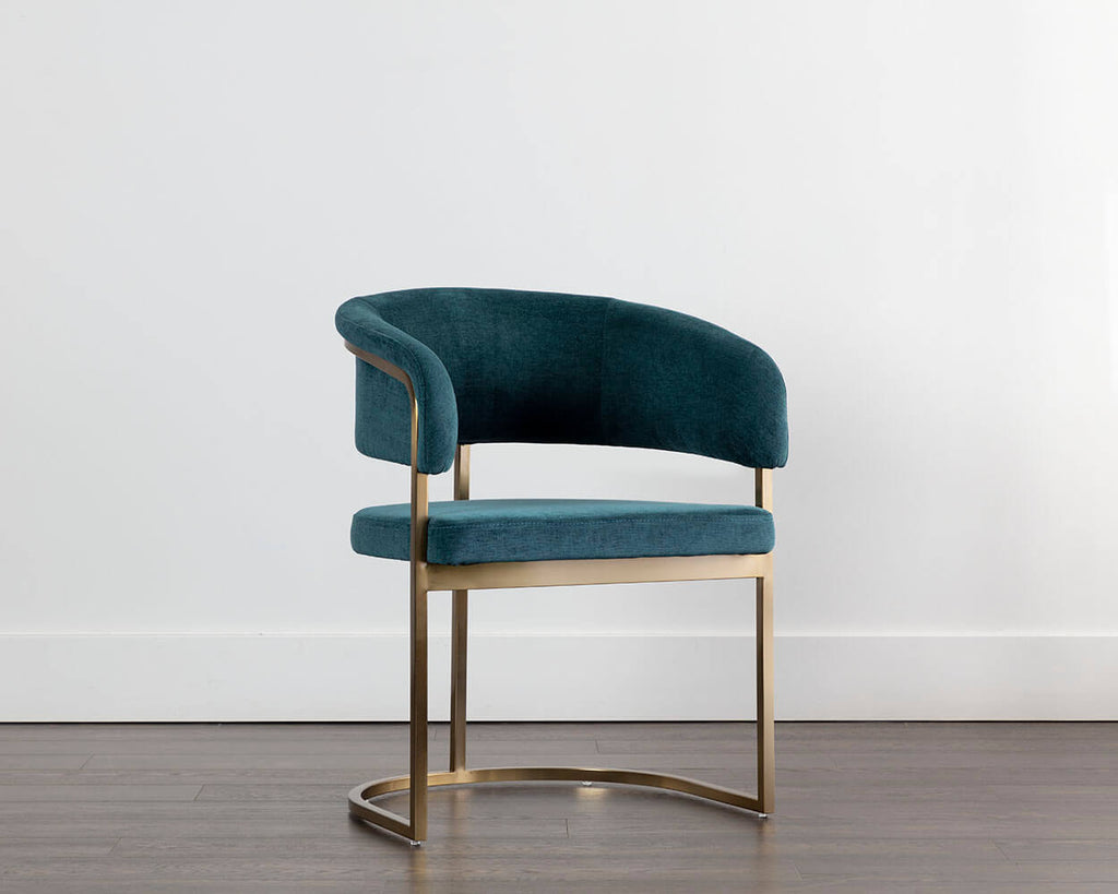 SUNPAN Marris Dining Armchair - Gold - Danny Teal 109049