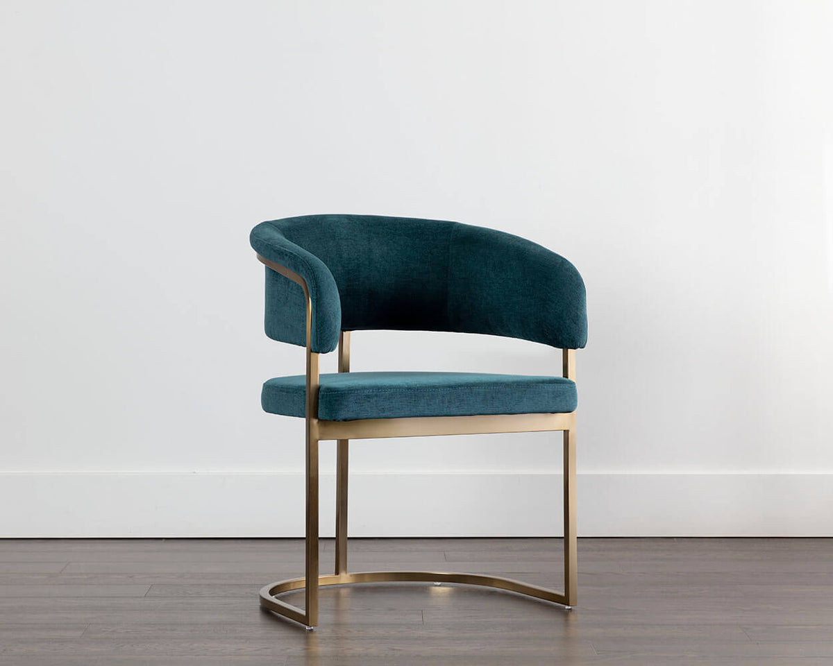 SUNPAN Marris Dining Armchair - Gold - Danny Teal 109049