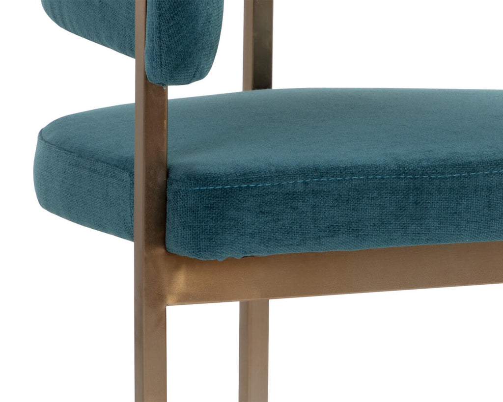 SUNPAN Marris Dining Armchair - Gold - Danny Teal 109049