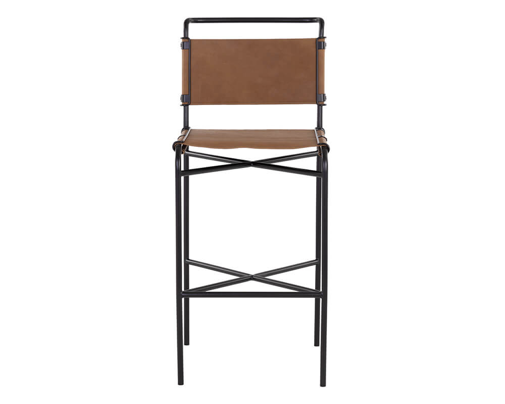 SUNPAN Corrigan Barstool - Cognac Leather 109087