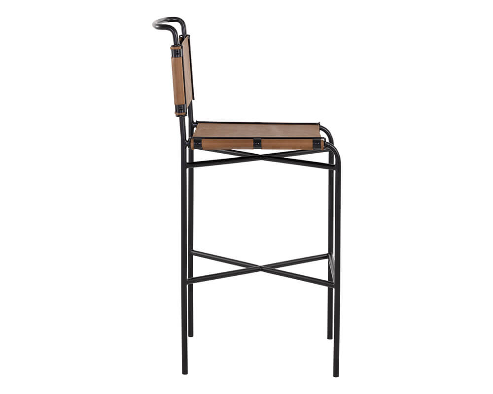SUNPAN Corrigan Barstool - Cognac Leather 109087