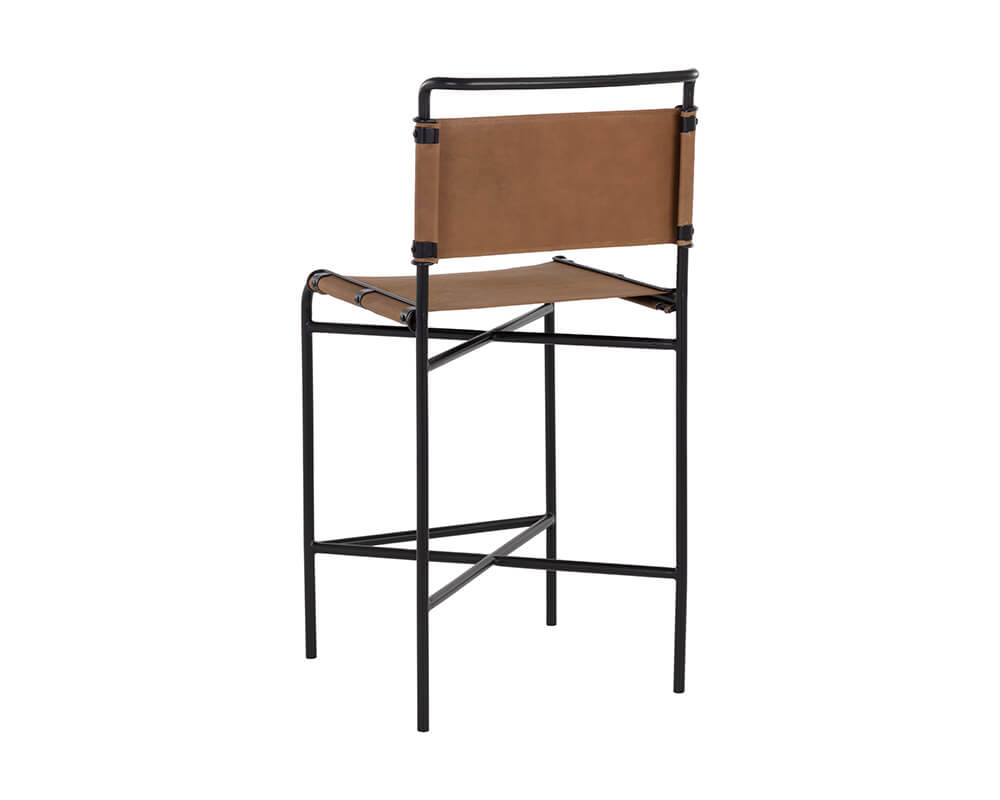 SUNPAN Corrigan Counter Stool - Cognac Leather 109088
