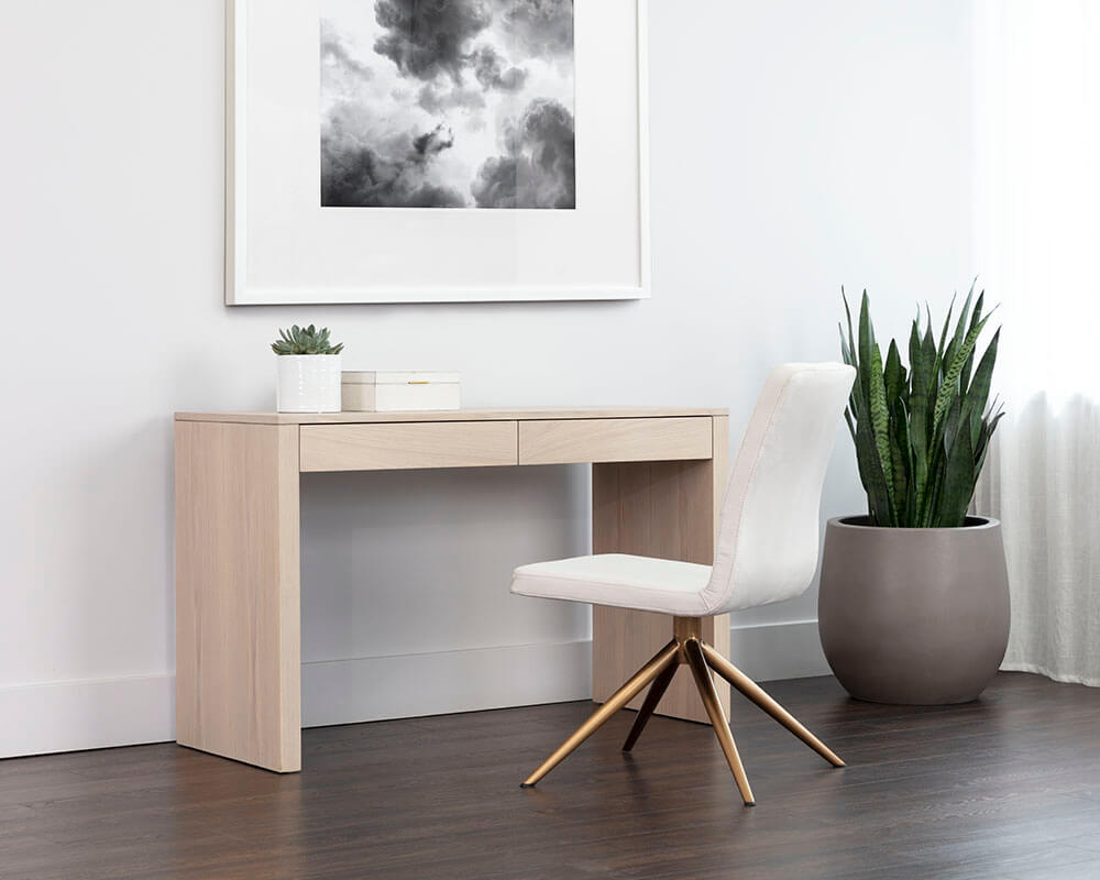 SUNPAN Hilda Swivel Dining Chair - Vienna Cream 108193