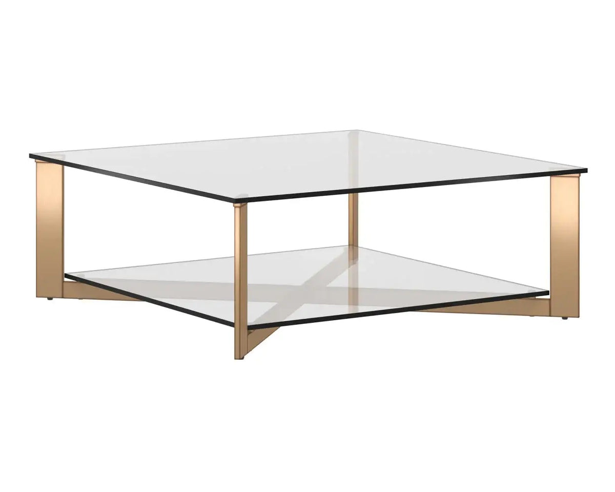 SUNPAN Xavier Coffee Table - Square Antique Brass 109187