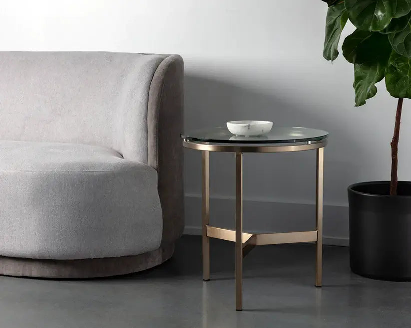 SUNPAN  Flato End Table Antique Brass  109191