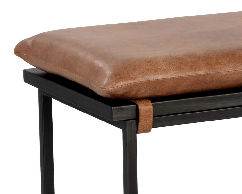 SUNPAN Zancor Bench - Tan Leather 109404