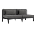SUNPAN Ibiza 2 Seater Sofa Charcoal - Gracebay Grey 109440