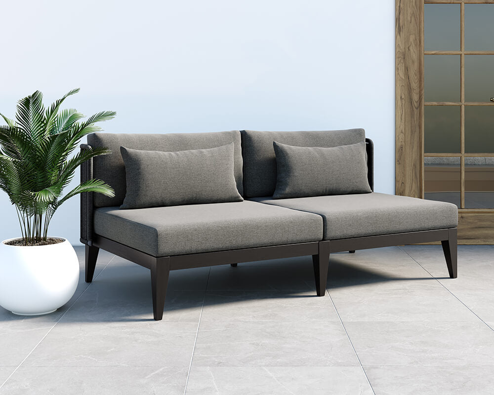 SUNPAN Ibiza 2 Seater Sofa Charcoal - Gracebay Grey 109440