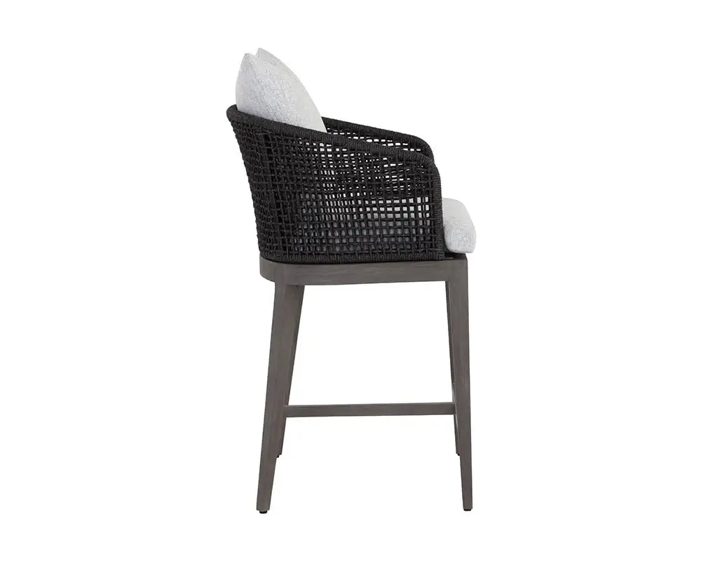SUNPAN CAPRI COUNTER STOOL - SMOKE GREY - COPACABANA MARBLE  109527