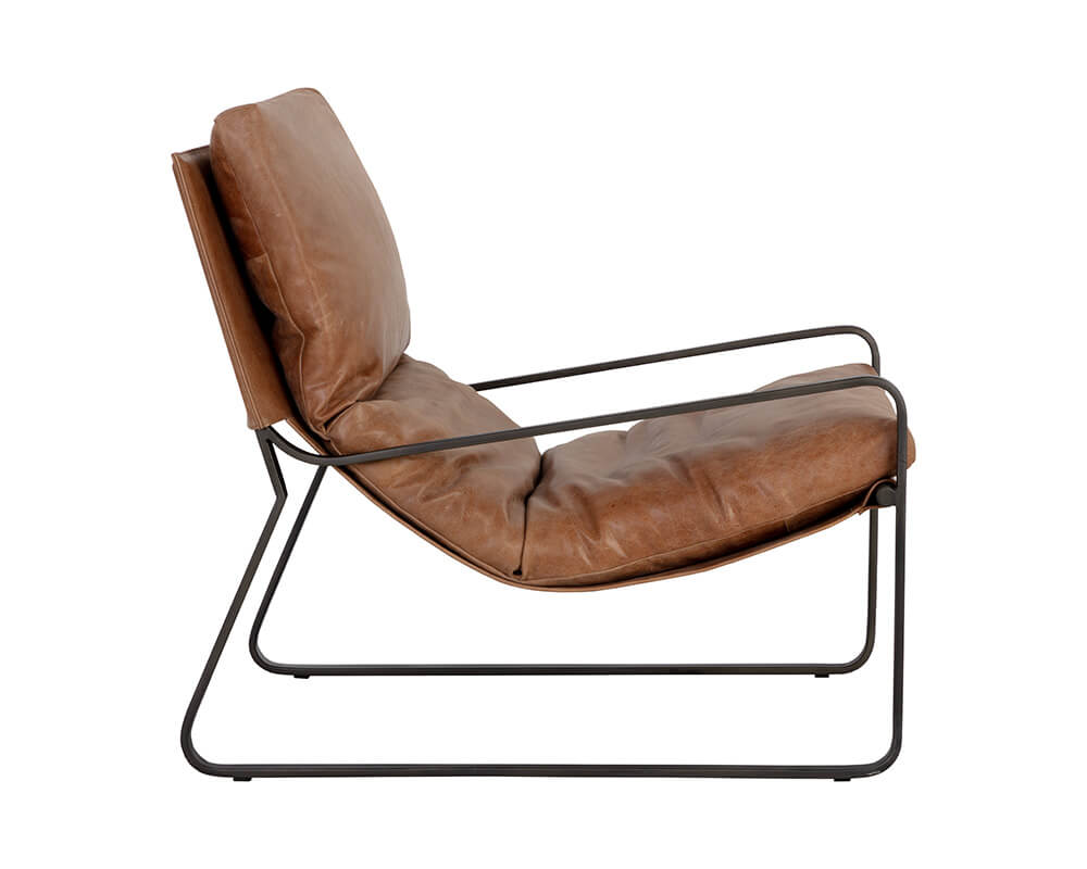 SUNPAN Zancor Lounge Chair - Tan Leather 109559
